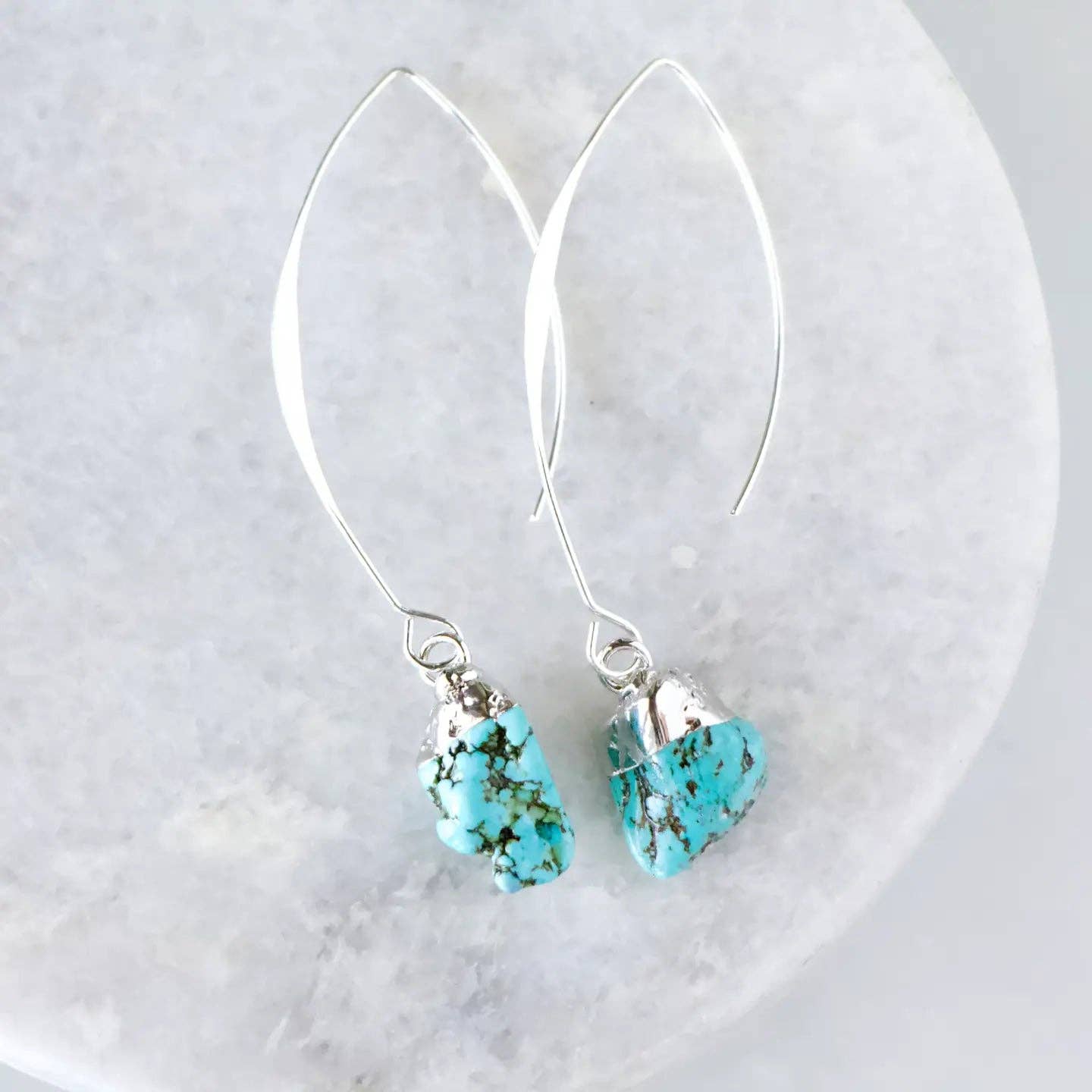 Mesa Blue - Wholesale Dangle Earrings - Turquoise Nugget Drop Earrings1