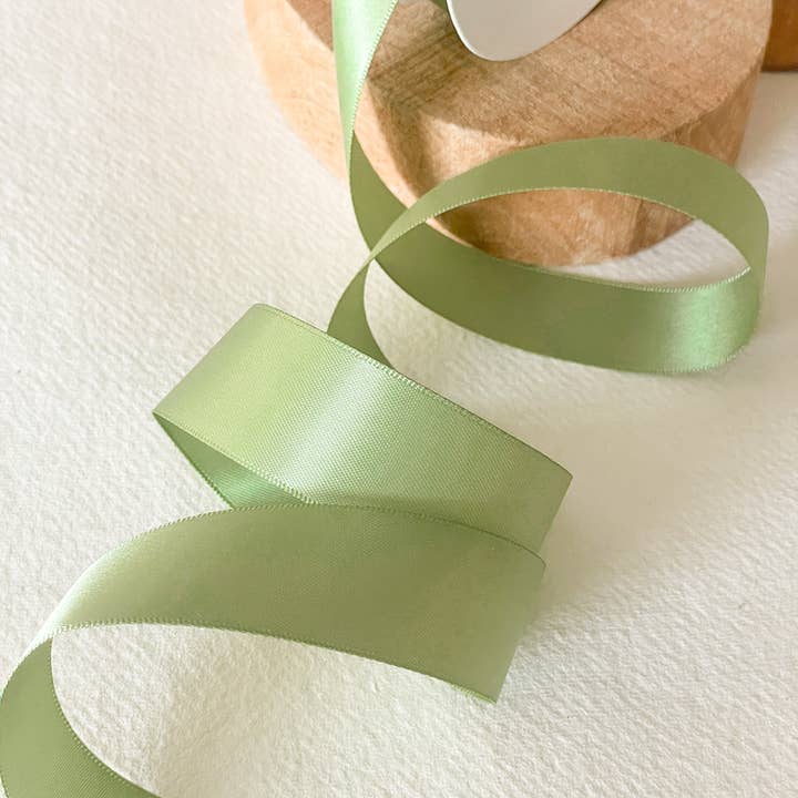 Imaginediy - Wholesale Ribbon - Gift Wrapping - 25mm Spring Moss Satin Ribbon - 10 Meter Roll1