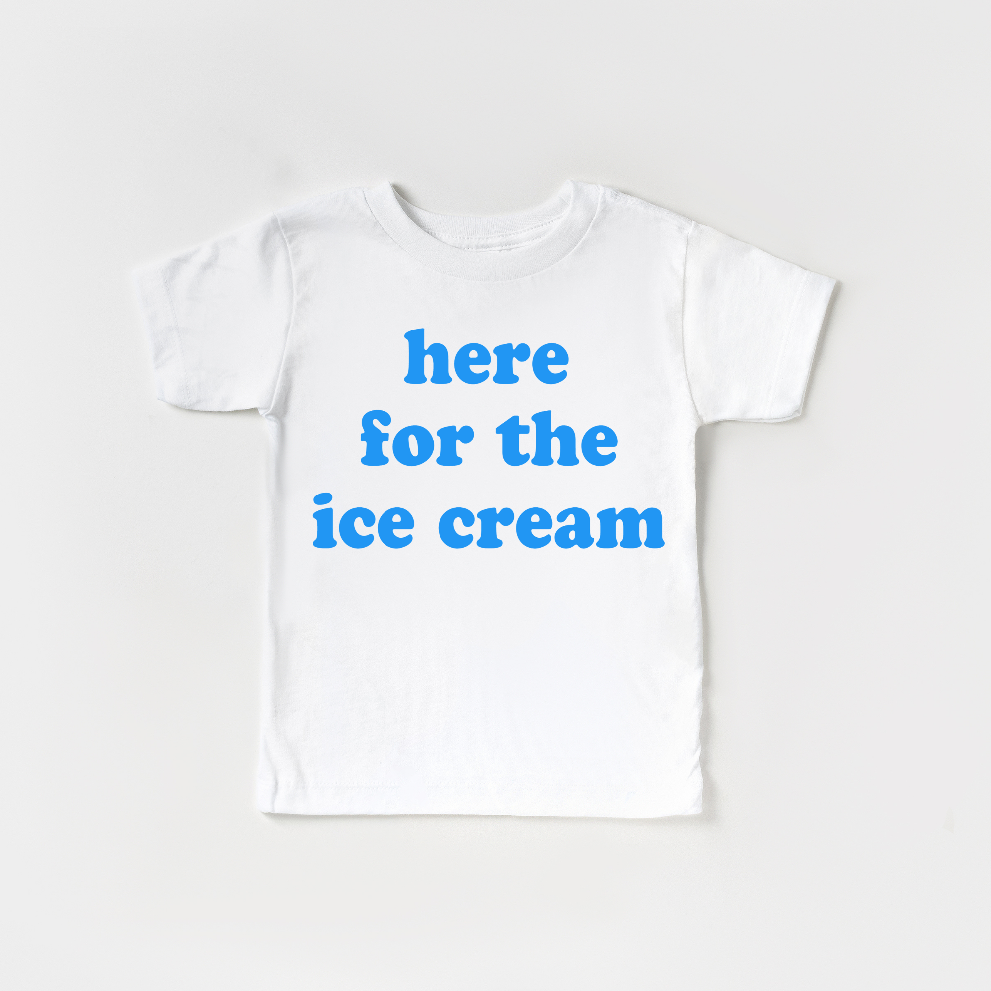 Benny & Ray Apparel - Wholesale Screen Printed T-Shirt - Kids - Here for the Ice Cream! Toddler and Youth Summer Shirt17