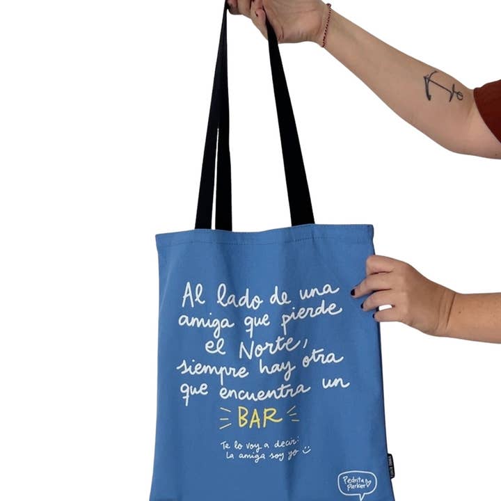 Pedrita Parker - Wholesale Tote Bag - Women's - Amigas Bar Canvas Bag0