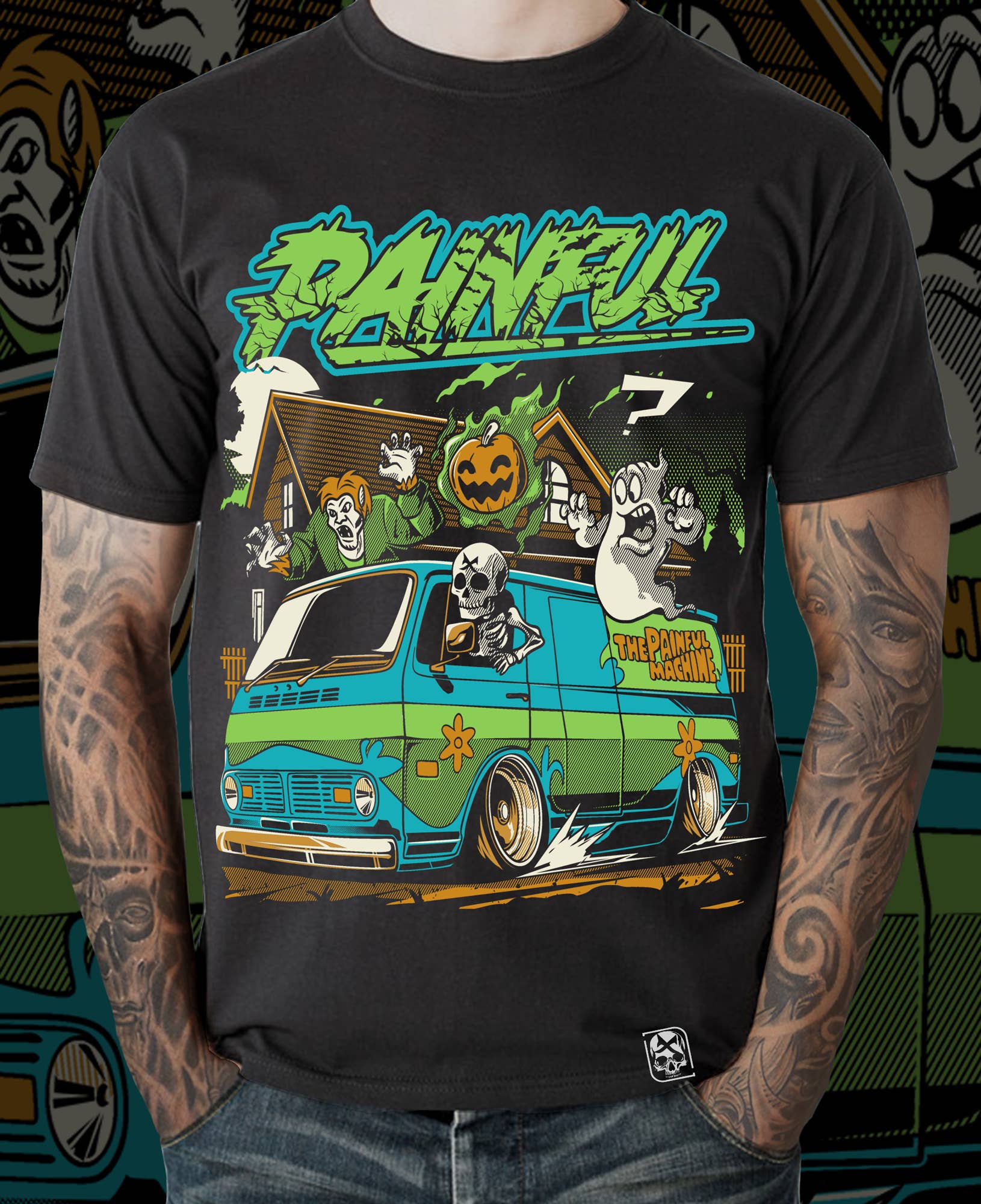 Painful Clothing - Wholesale Screen Printed T-Shirt - Men's - Mystery T-shirt