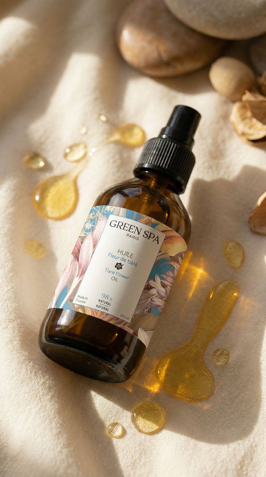 Green Spa – Großhandel Bade-/Körperöl – Tiare-Blütenöl3