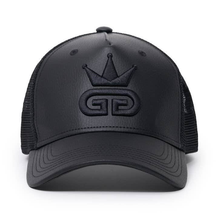 GGT All Black Vegan Leather Snapback for wholesale by God Given Talent