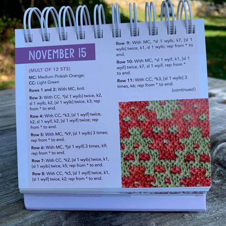 REMOVED BRAND - Wholesale Calendar - Year of Knitting Stitches: A Stitch-A-Day Perpetual Calendar4
