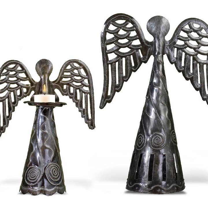 Beyond Borders - Wholesale Decorative Figurine - Paired Standing Angels (Set of 2)