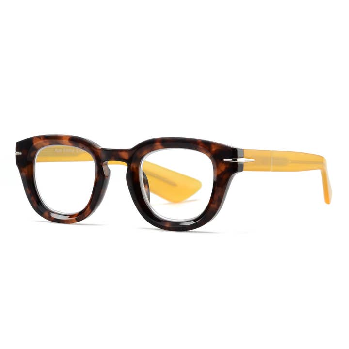 DARCY | Tortue | Branches Jaunes | Lumière Bleue pour la vente par Ryan Simkhai Eyeshop