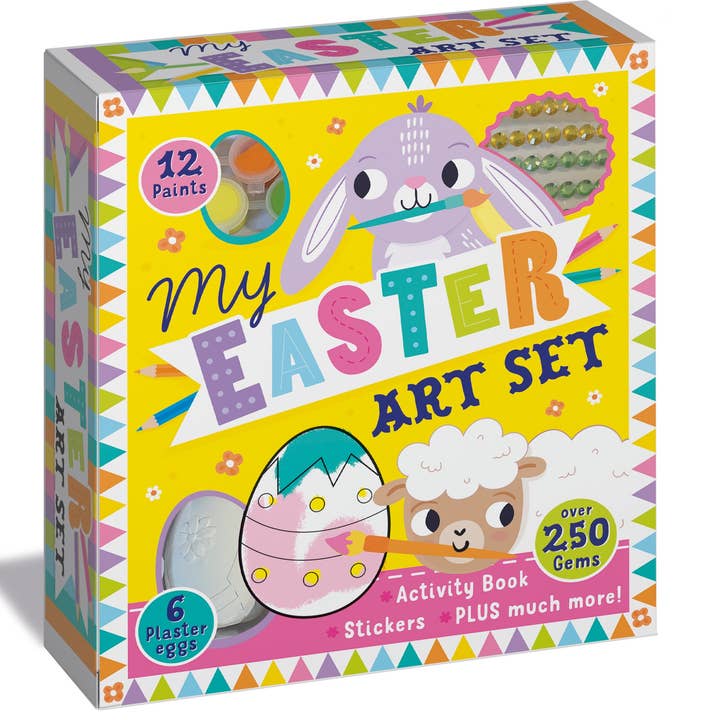 Robert Frederick Ltd - Wholesale Art Set - Kids & Baby - My Easter Art Set – Children’s Activity Set with Paints, Stickers and Plaster Eggs0