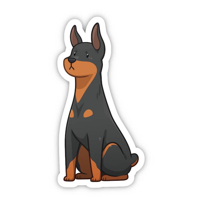 Doberman Sticker | Cute Sticker Idea For Dog Owner for wholesale by Vancity Stickers