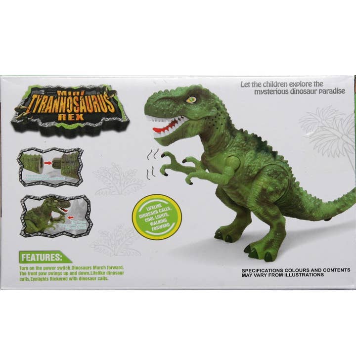 JSBlueRidge Toys – wholesale Figurleksak - Barn – Gående & Lysande T-Rex Dino Leksaker för Barn - Blandade