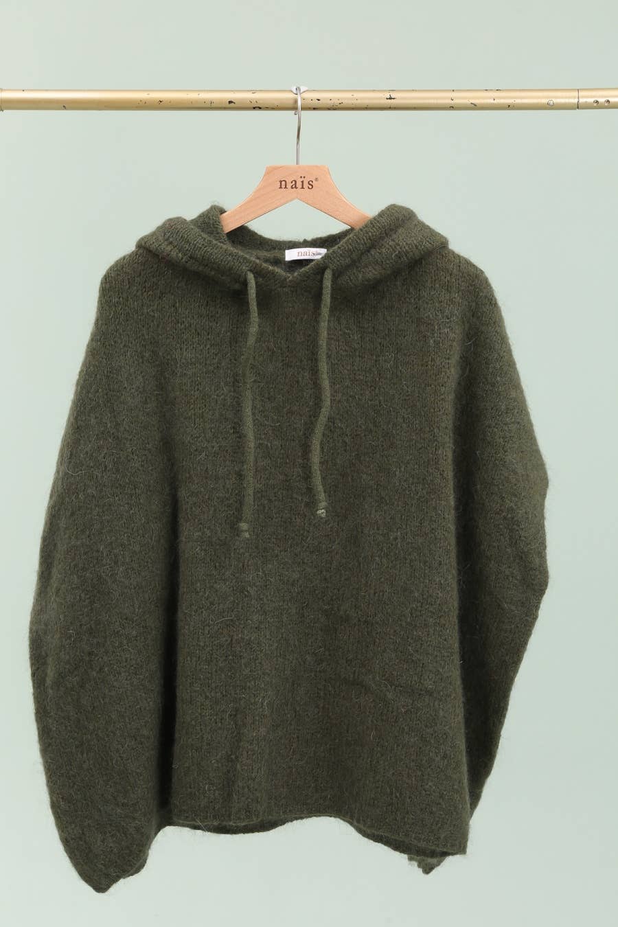 NAÏS PARIS - Wholesale Poncho - Women's - Mohair and wool hooded poncho sweater7