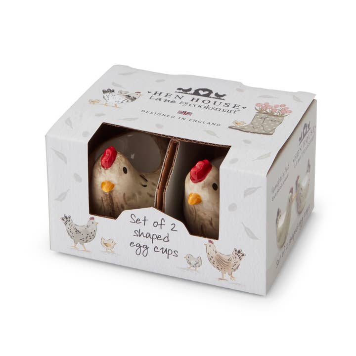 Multi Set of 2 Egg Cups Hen House Lane for wholesale on Faire1