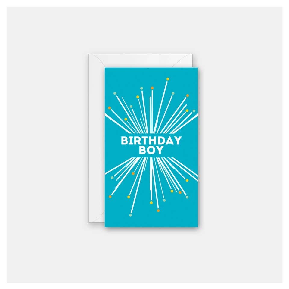 Rock Scissor Paper – Großhandel Geburtstagskarten – Birthday Boy Starburst — Geschenkkarte mit Beilage0