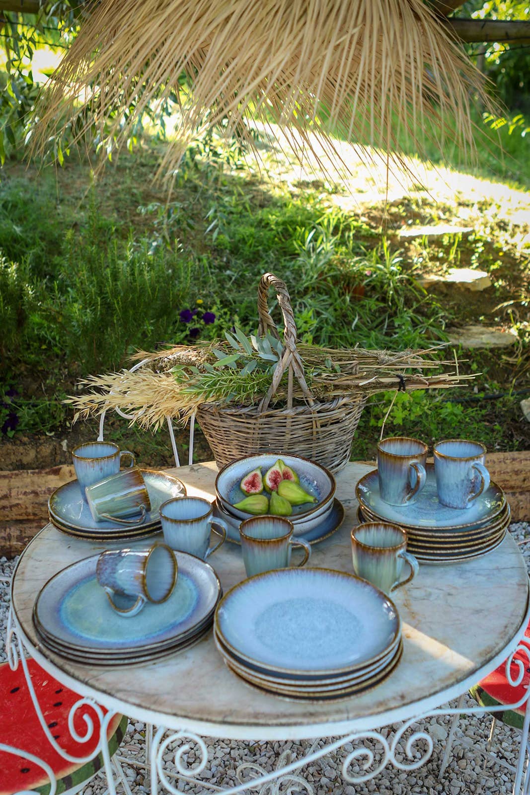 Keramik Liebe - Vente Service à vaisselle - Set de 12 assiettes - Alegria Green8