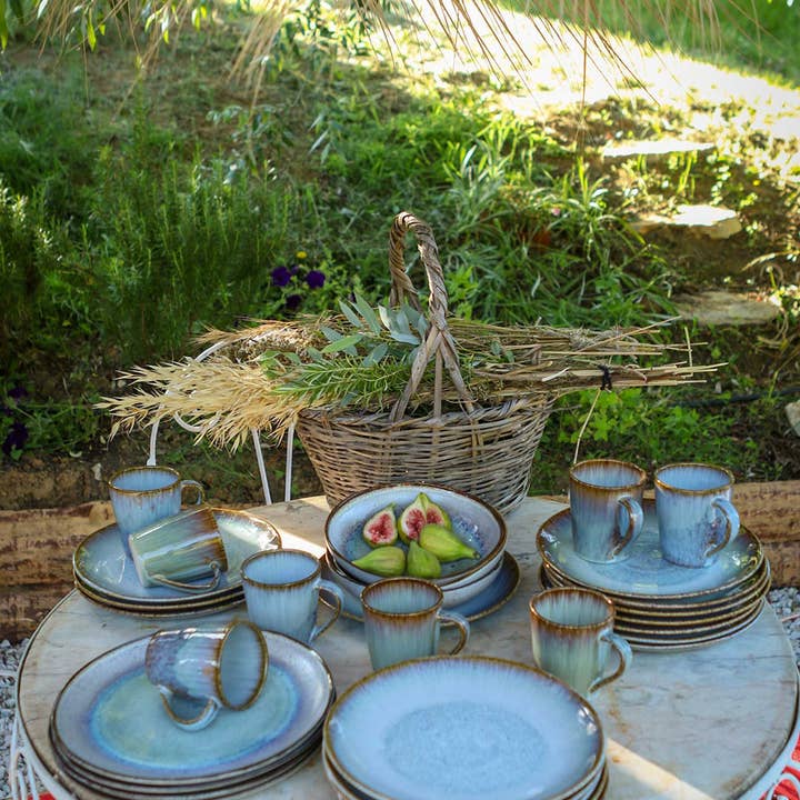 Keramik Liebe - Vente Service à vaisselle - Set de 12 assiettes - Alegria Green8