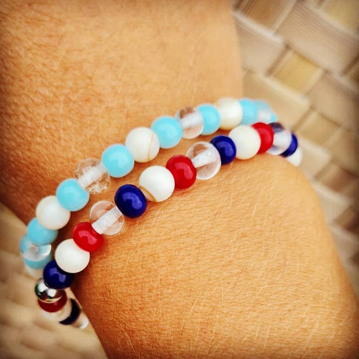 Bracelet Drapeau Bleu Blanc Rouge 01 pour la vente par Dumagny & Co