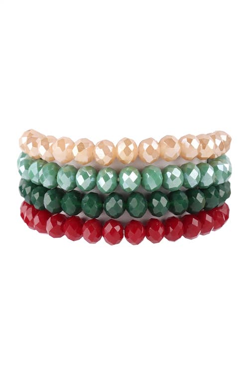 Love and Repeat - Vente Bracelet de perles - BRACELET EXTENSIBLE QUATRE LIGNES DE PERLES DE CRISTAL16
