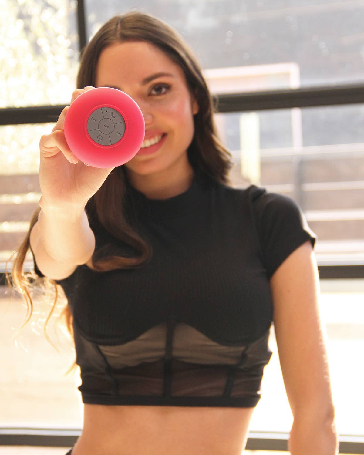 Savoy Active - Venta al por mayor Altavoces - Altavoz Bluetooth para ducha, color rojo/rosa3