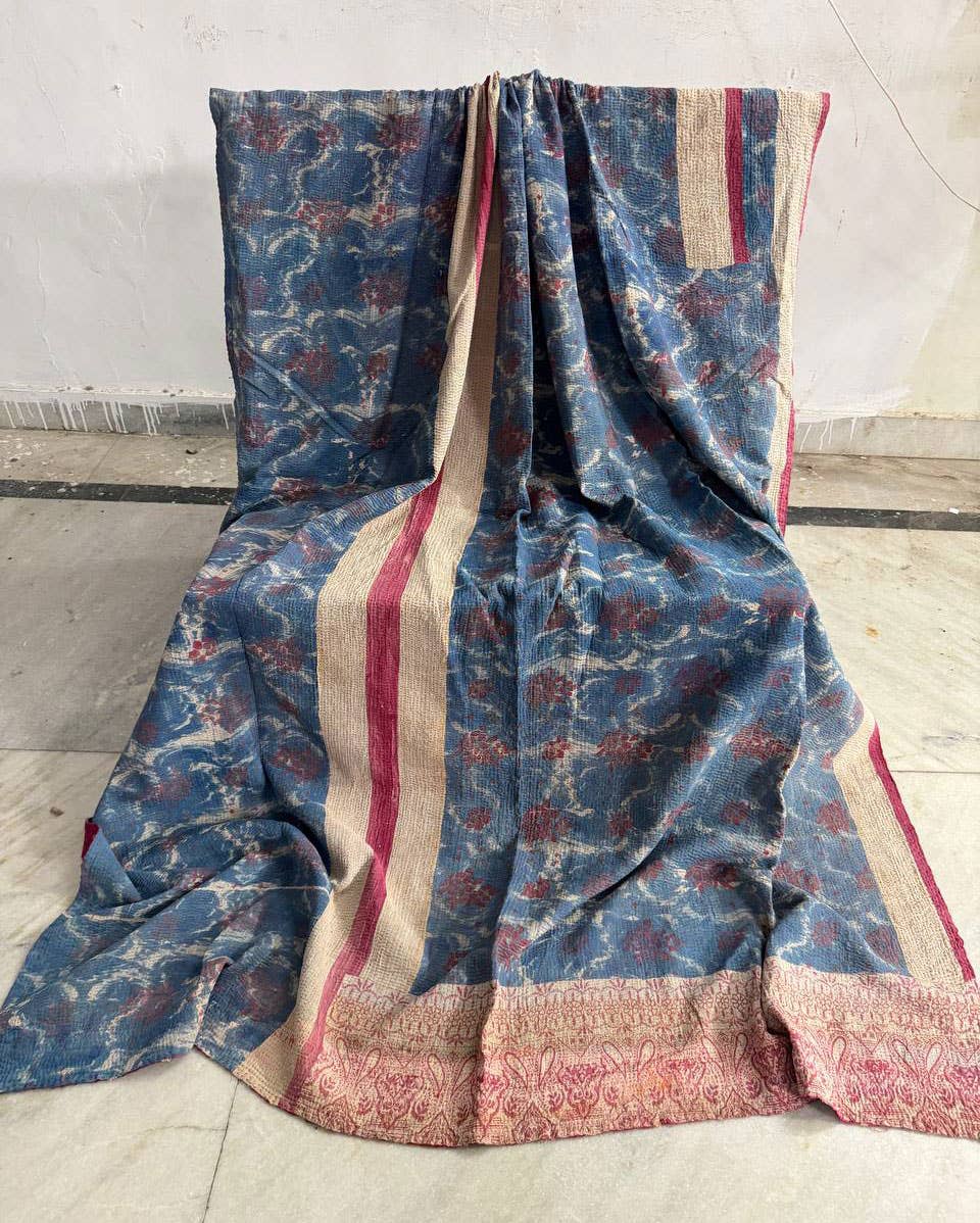 bhavnas boutique - Wholesale Quilt - Bedroom Quilt Vintage Kantha Quilt Cotton Handmade Bedspread
