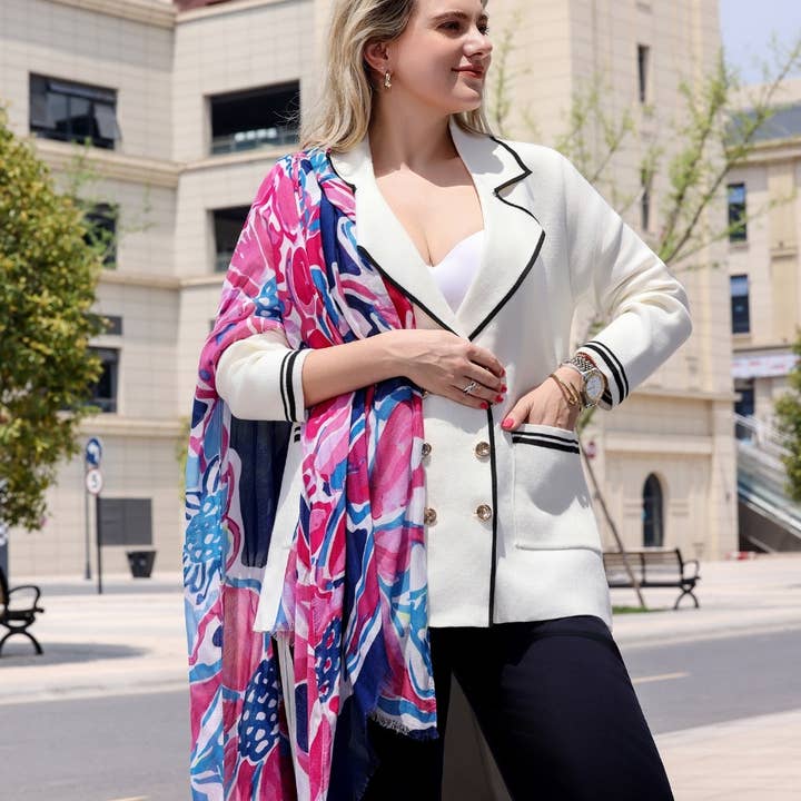 Emilie collection - Wholesale Scarf - Women's - Floral print scarf4