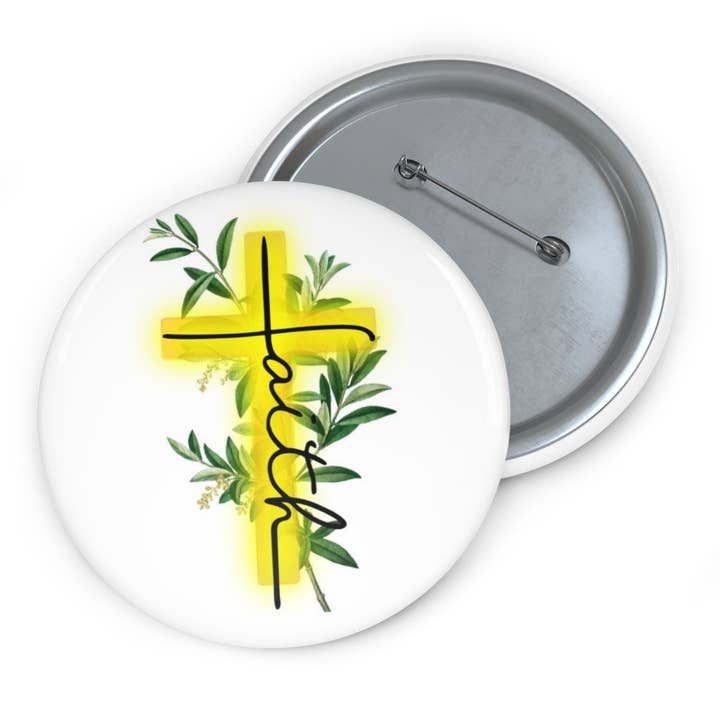 Botones Golden Faith Pin para venta al por mayor de Pioneer Kitty Market