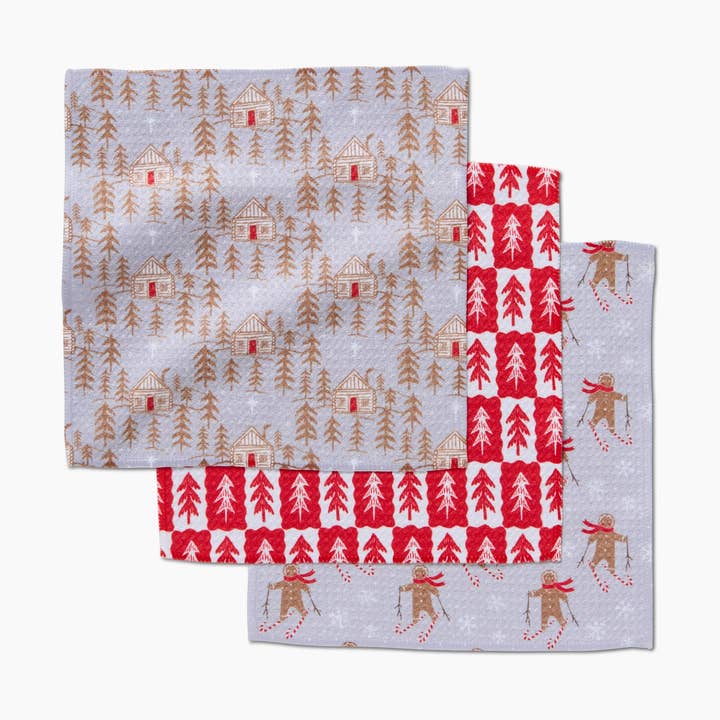 Geometry - Wholesale Dishcloth - Gingerbread Homestead Dishcloth Set