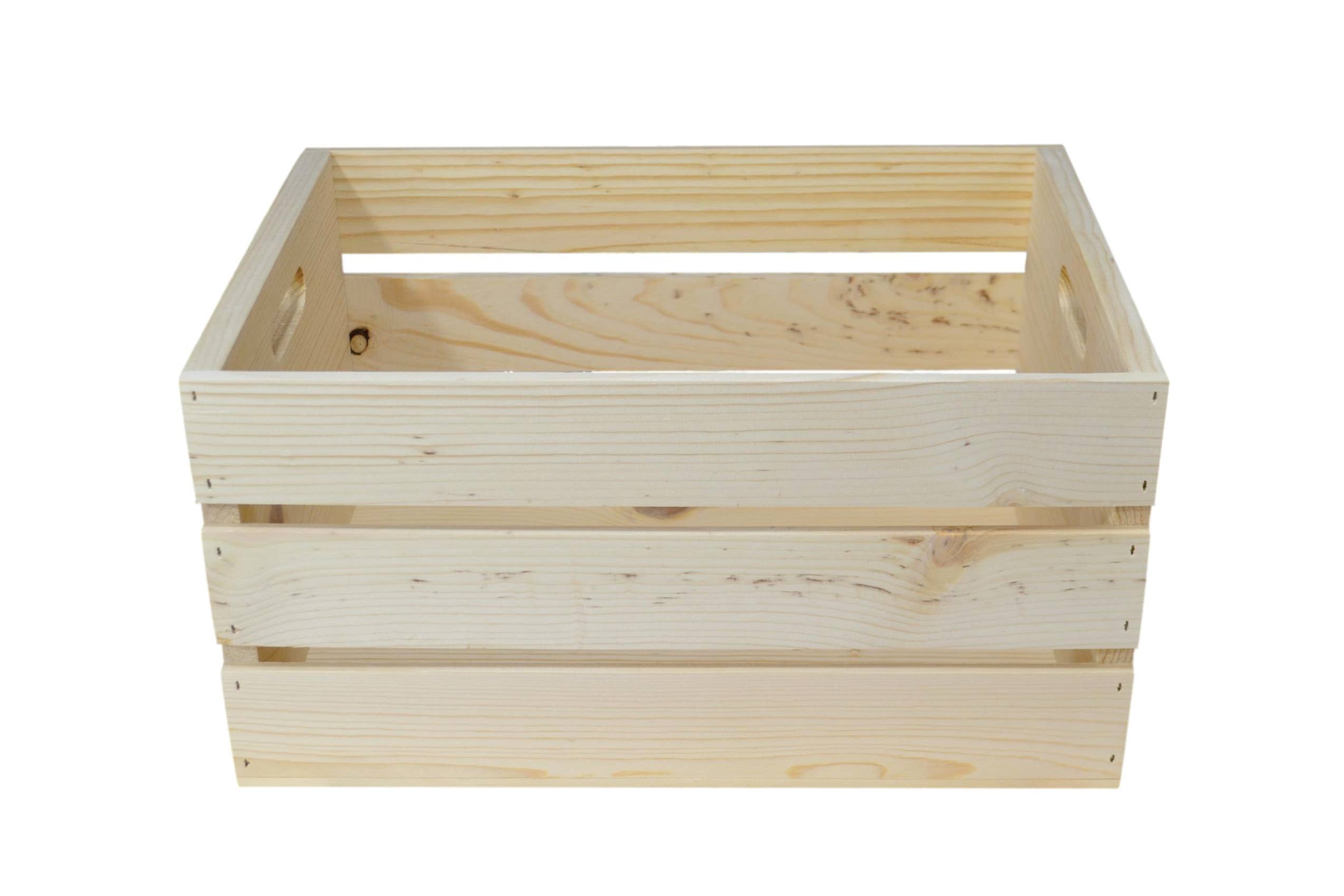 Poole & Sons Inc. - Wholesale Storage Bin - Wooden Crate Hand Holed 18″ (Bulk)3