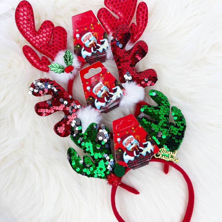 Sparkling Deer Antlers Mix Headband for wholesale on Faire3