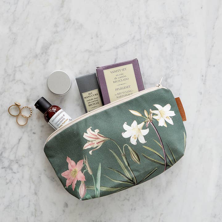 Koustrupco - Wholesale Makeup/Cosmetic Bag - Amaryllis organic cotton cosmetic bag