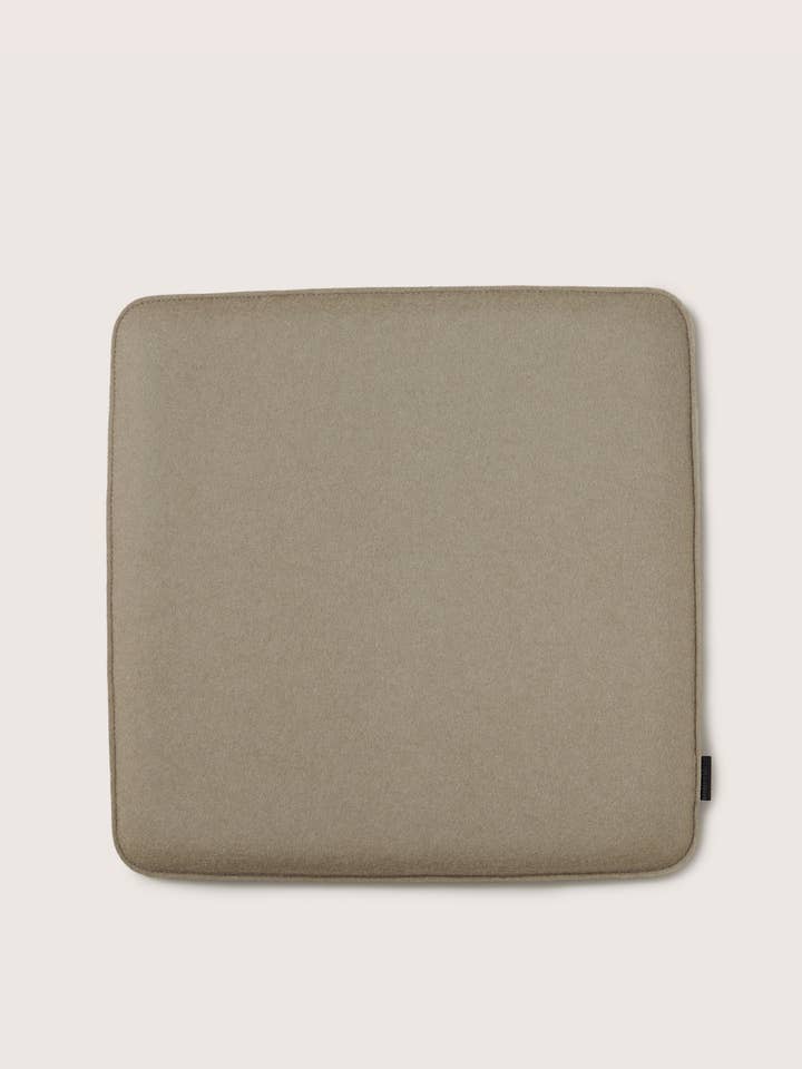 Zabuton Merino Wool Square Seat Cushion - Clay Black for wholesale by Graf Lantz
