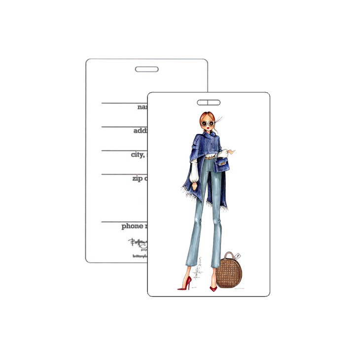 "Grace" luggage tag for wholesale by Brittany Fuson