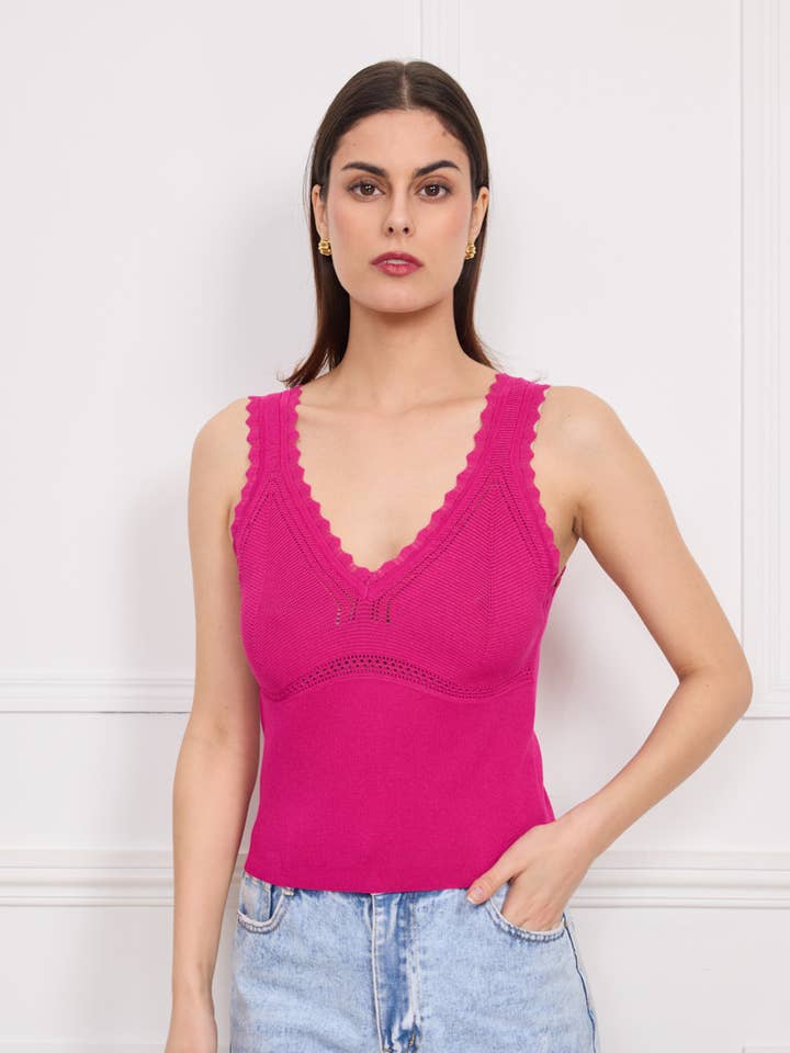 Gestricktes Stricktop E8018 für den Großhandel von KICHIC