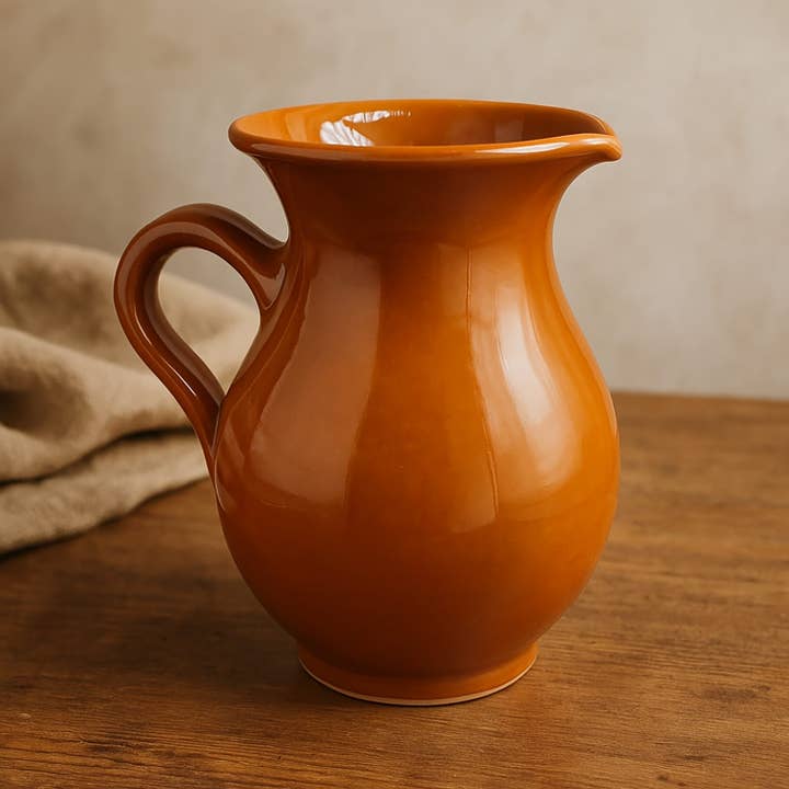 Etnico del Mondo - Wholesale Carafe - Glazed Terracotta Pitcher Made In Italy