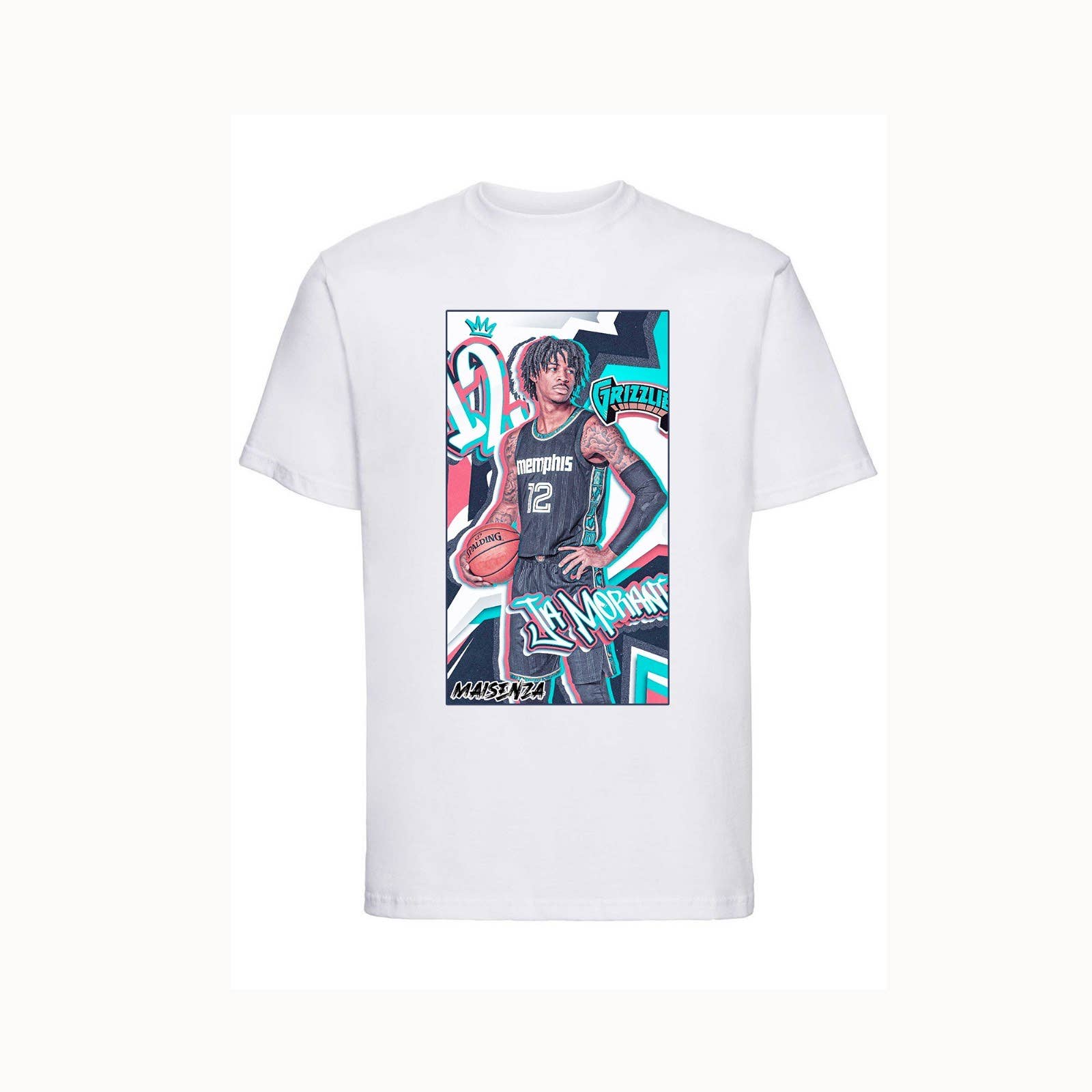 #MAISENZA – wholesale T-shirts med screentryck – Herr – Morant T-shirt 2024 – Basket NBA0