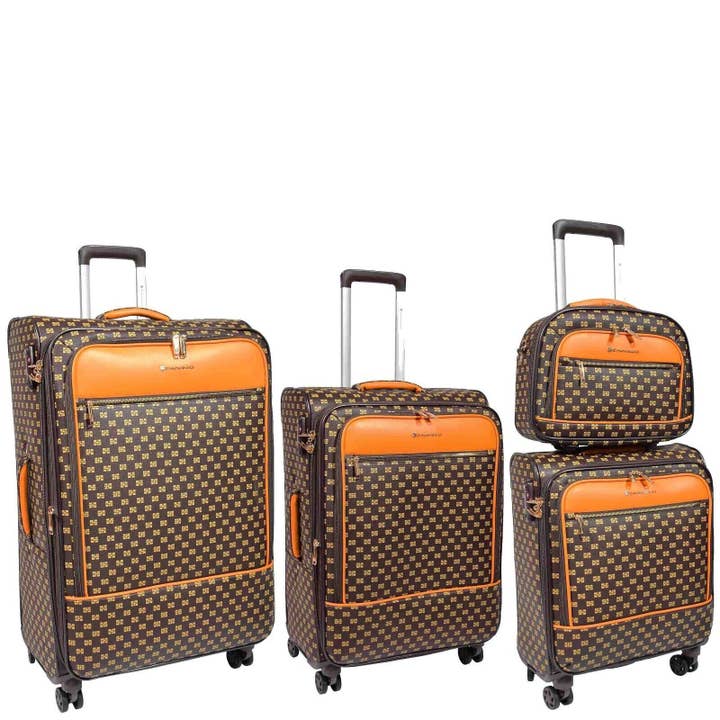 Soft Expandable Travel Suitcase Luggage Bag for wholesale by Infinity Leather (Upperclass Fashions Ltd)