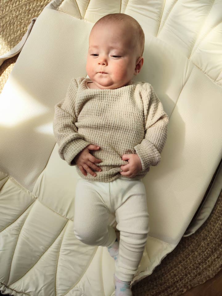 Set of Knit Sweater and Ribbed Jersey Leggings for wholesale by Petiteaude