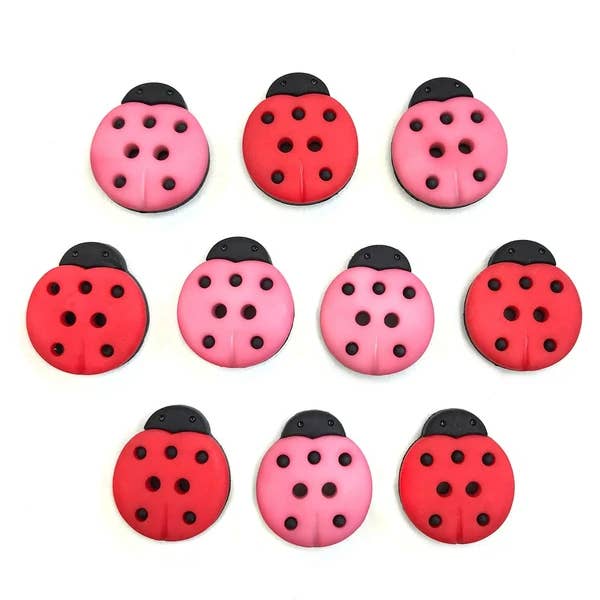 Lucky Ladybugs - Buttons Galore and More Craft & Sewing Buttons for wholesale by Buttons Galore & More