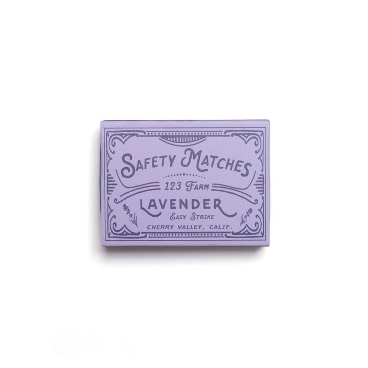 123 Farm - Wholesale Matches - Lavender Matches – Boxed Set, 40 Safety Matches