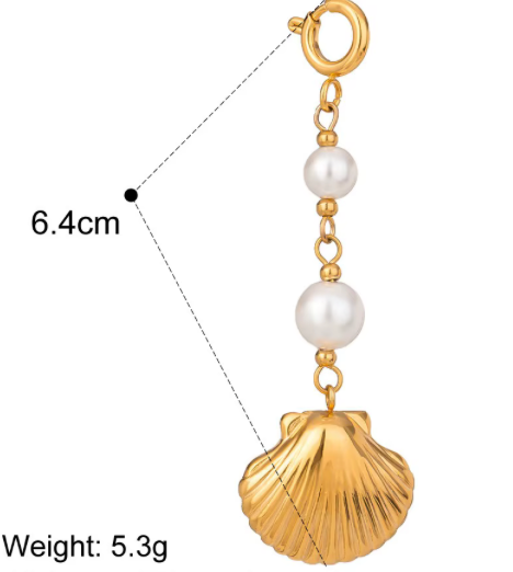 HoopLa - Wholesale Pendant/Charm Necklace - Bikini Charms- Clip On - Stainless Steel - 7