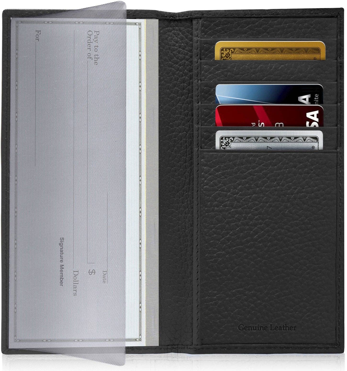 Access Denied Accessories - Wholesale Wallet - Unisex - Genuine Leather Checkbook Cover For Women &Men RFID Blocking14