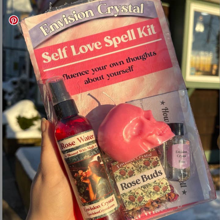 Envision Crystal - Wholesale Meditation Supplies - Self Love Manifestation Spell Kit- Handmade - Ritual Kit0