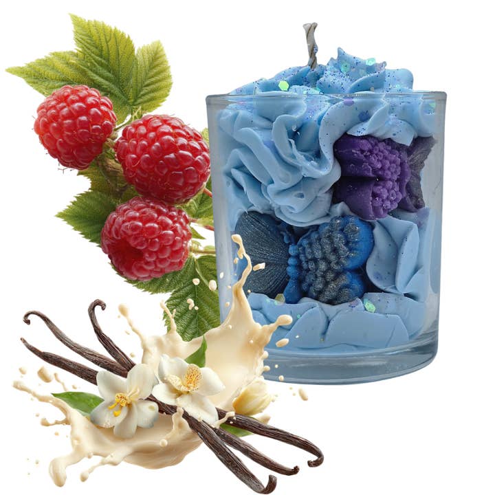 Black Raspberry & Vanilla Scented Candle – Gourmet Handmade Candle in Vegetable Wax for wholesale by Sab&co