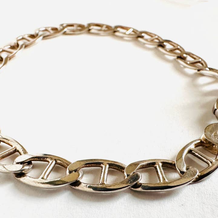 Bracciale a catena mariner in argento per la vendita all'ingrosso da parte di Janine’s Jewelry Design