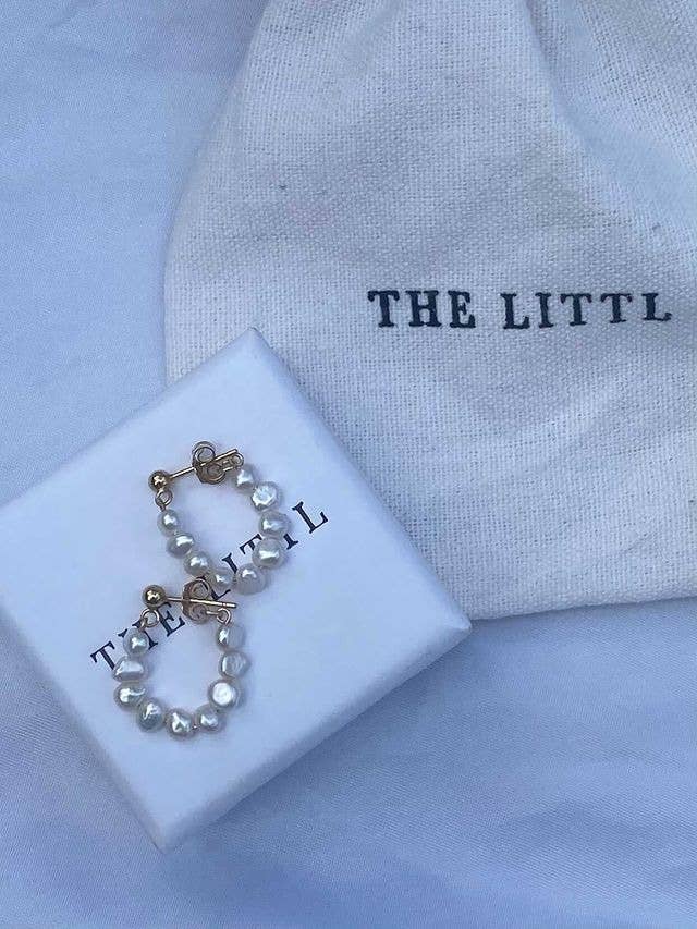 Ohrstecker mit Süßwasserperlen — 14-karätiges Roségold für den Großhandel von The Littl