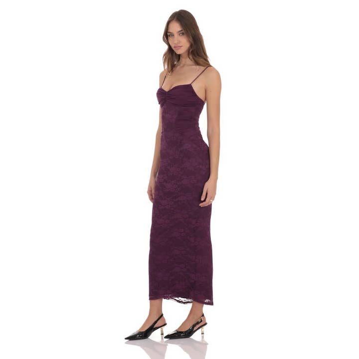 Lucy In The Sky - Wholesale Dress - Women's - Contour Maxi Dress in Purple2