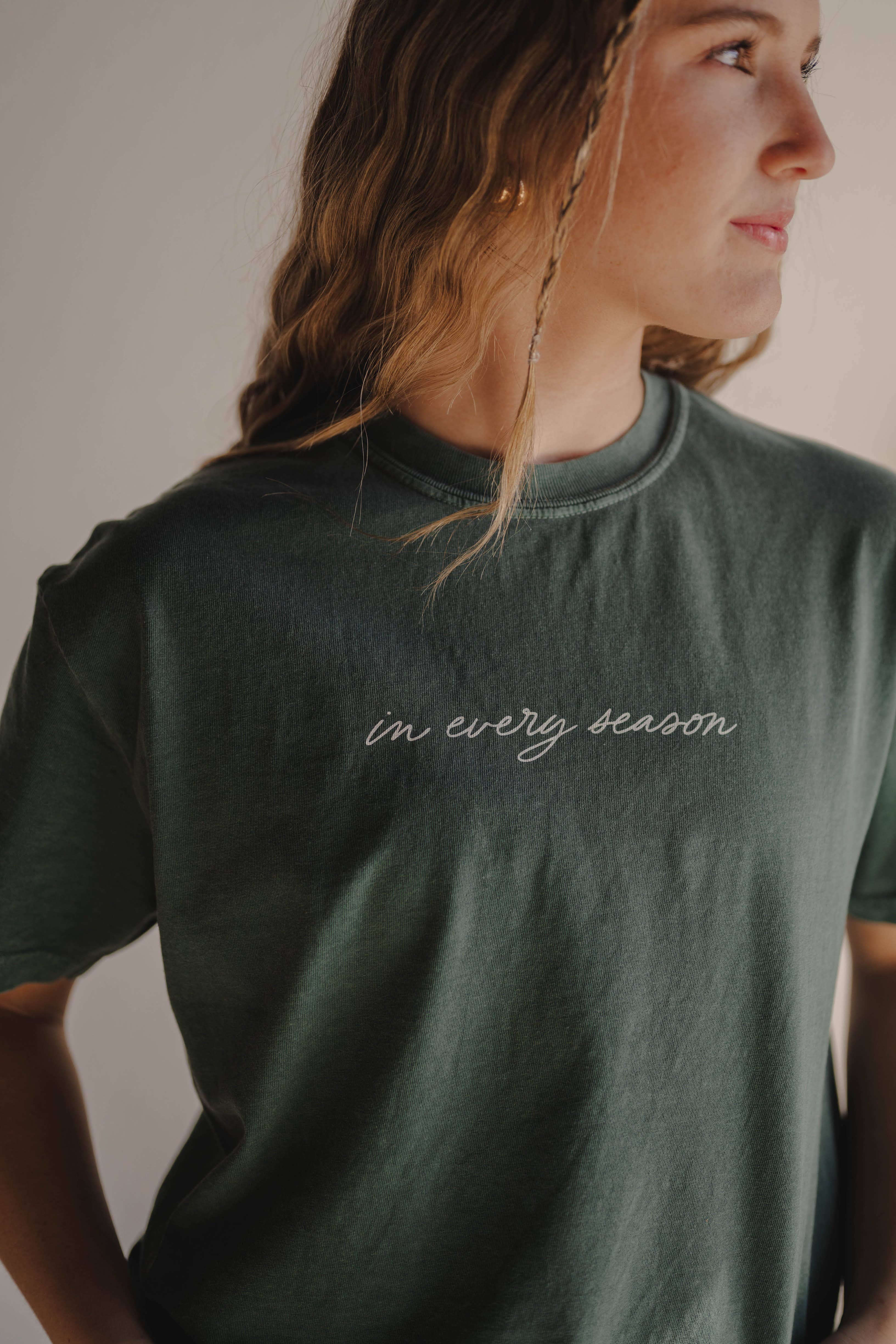 Dear Heart - Wholesale Screen Printed T-Shirt - Women's - In Every Season Tee | Women's Christian Tee 1