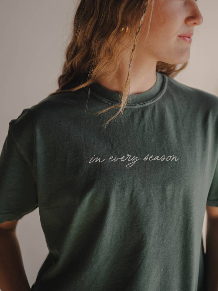 Dear Heart - Wholesale Screen Printed T-Shirt - Women's - In Every Season Tee | Women's Christian Tee 1