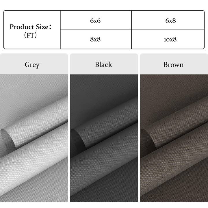 Heynemo - Wholesale Curtain - Outdoor Roller Shades for Patio with New Operation Mode2