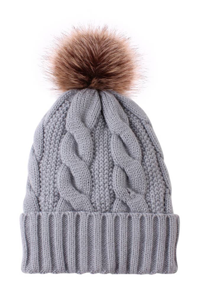 UNISHE - Wholesale Beanie - Women's - Winter Warm Color Coarse Twist Thick Knitted Hat ACC8401