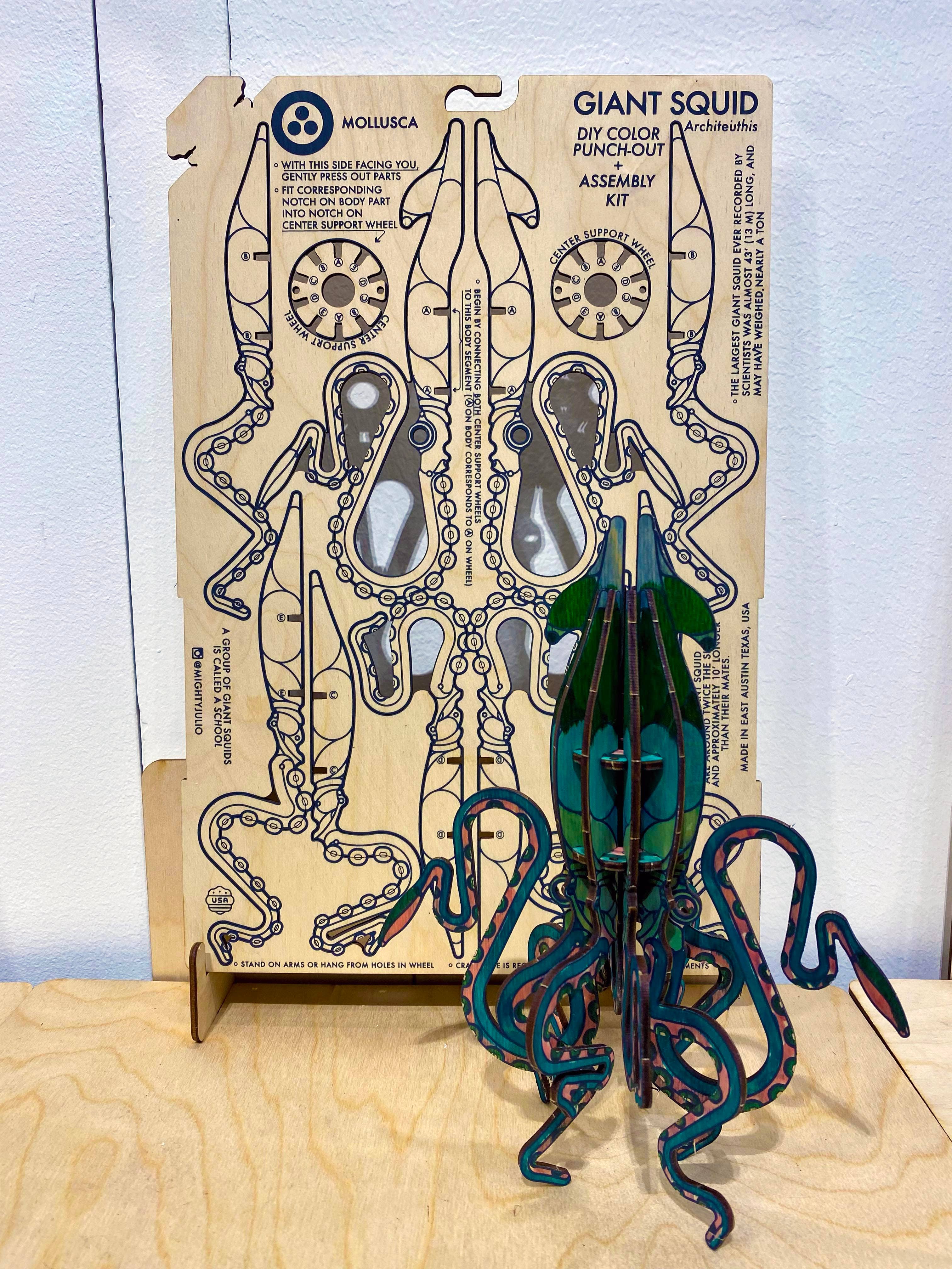 JCR WORK – wholesale DIY-pysselkit – MOLLUSCA: DIY FÄRG JÄTTE BLÄCKFISK1