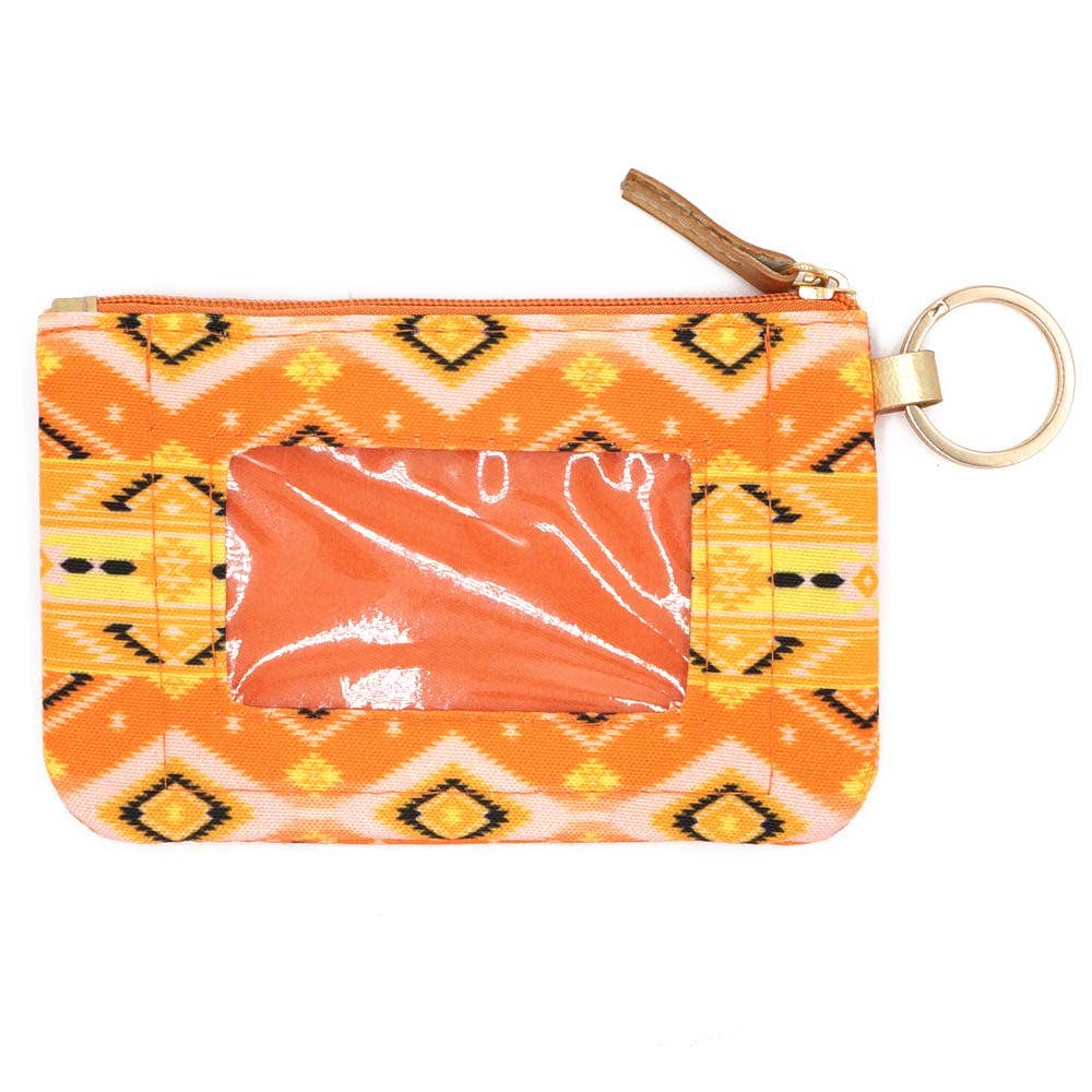 Sensibling Corp. - Wholesale Lanyard - Women's - Boho Aztec Patterned ID Wallet Detachable Lanyard
5